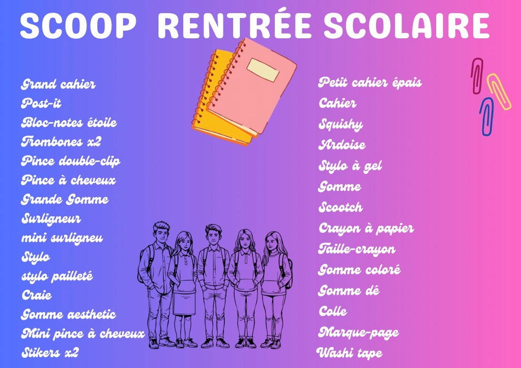 Scoop de la rentrée