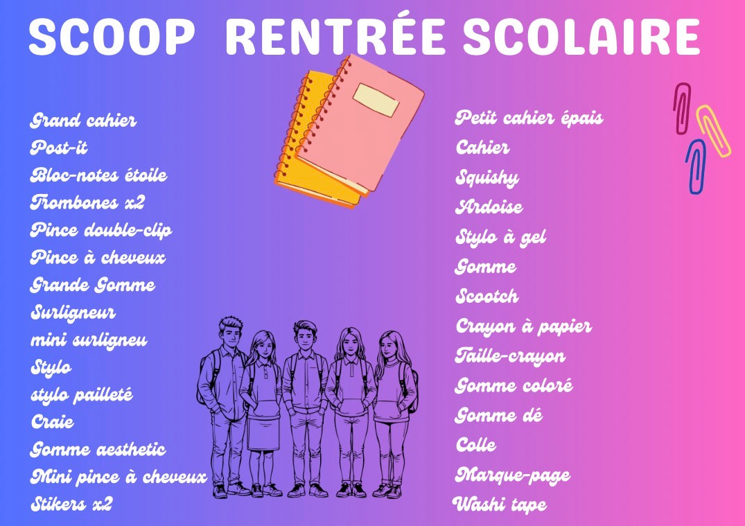 Scoop de la rentrée complet